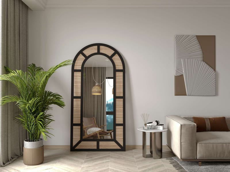 Norvi Golvspegel 90x180 cm - Svart - Inredning - Spegel - Golvspegel