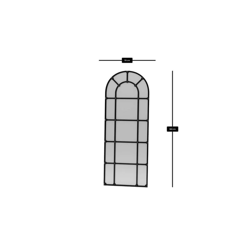 Omari Golvspegel 70x180 cm - Svart - Inredning - Spegel - Golvspegel