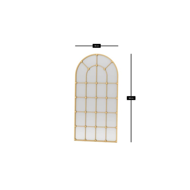 Omari Golvspegel 90x180 cm - Guld - Inredning - Spegel - Golvspegel