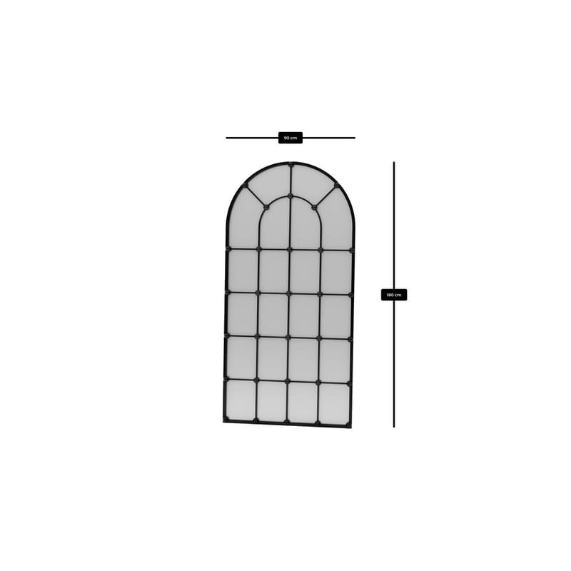 Omari Golvspegel 90x180 cm - Svart - Inredning - Spegel - Golvspegel