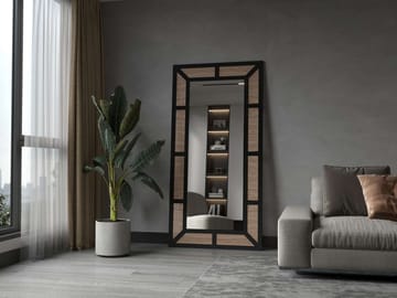 Omber Golvspegel 90x180 cm - Svart - Inredning - Spegel - Golvspegel