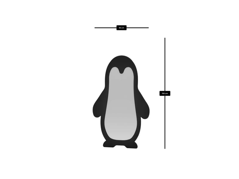 Orven Golvspegel 90x150 cm - Svart - Inredning - Spegel - Golvspegel