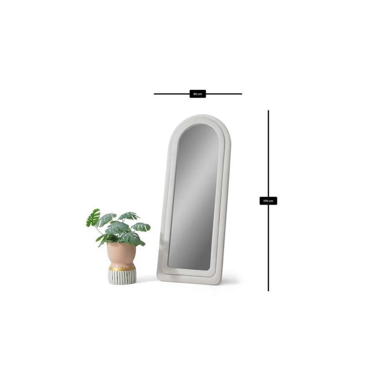 Ottawa Golvspegel 65x170 cm - Krämvit - Inredning - Spegel - Golvspegel