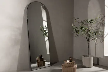 Sarasota Vägghängd Spegel Rektangulär 66x193 cm - Svart - Inredning - Spegel - Hallspegel