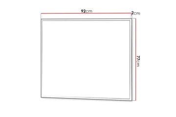 Simply Vägghängd Spegel Rektangulär 92 cm - Grå - Inredning - Spegel - Hallspegel