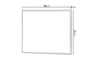 Simply Vägghängd Spegel Rektangulär 92 cm - Grå - Inredning - Spegel - Hallspegel