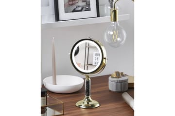 Sminkspegel Baixas Guld/svart - Guld/svart - Inredning - Spegel - Sminkspegel