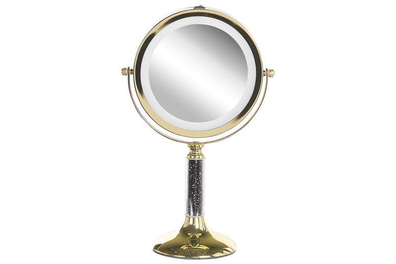 Sminkspegel Baixas Guld/svart - Guld/svart - Inredning - Spegel - Sminkspegel