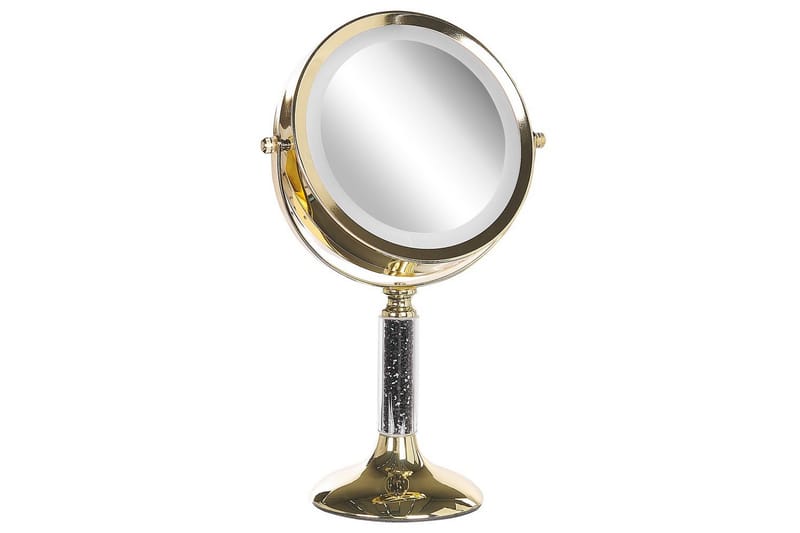 Sminkspegel Baixas Guld/svart - Guld/svart - Inredning - Spegel - Sminkspegel