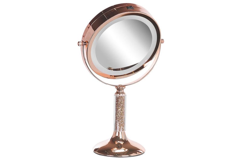 Sminkspegel Baixas Rose guld - Rose guld - Inredning - Spegel - Spegel med belysning