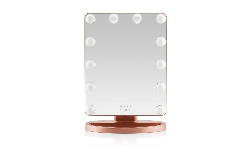 Sminkspegel Beautifly GamourVue med LED-belysning