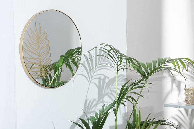 Cherilus Spegel Rund 57 cm, Guld
