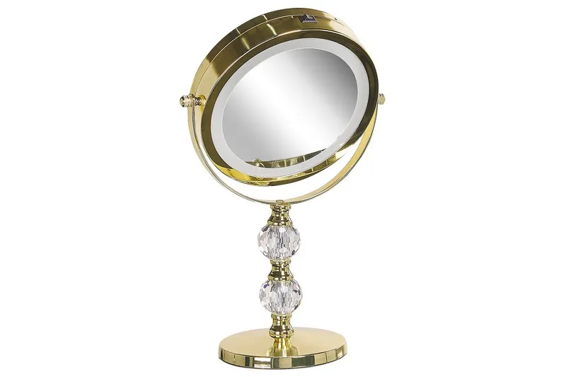 Sminkspegel Claira Guld - Guld - Inredning - Spegel - Spegel med belysning