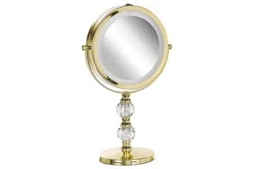 Sminkspegel Claira Guld - Guld - Inredning - Spegel - Spegel med belysning