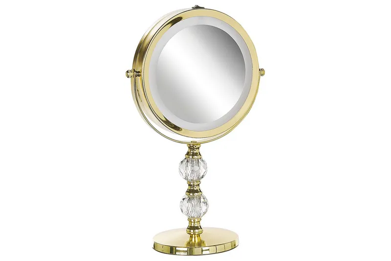 Sminkspegel Claira Guld - Guld - Inredning - Spegel - Spegel med belysning