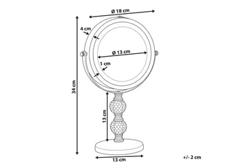 Sminkspegel Claira Silver - Silver - Inredning - Spegel - Sminkspegel