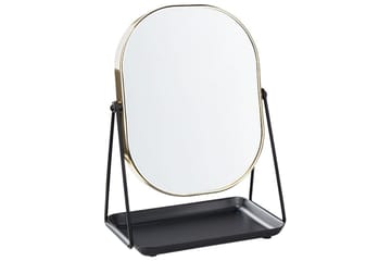 Sminkspegel Correze Guld/svart - Guld/svart - Inredning - Spegel - Sminkspegel