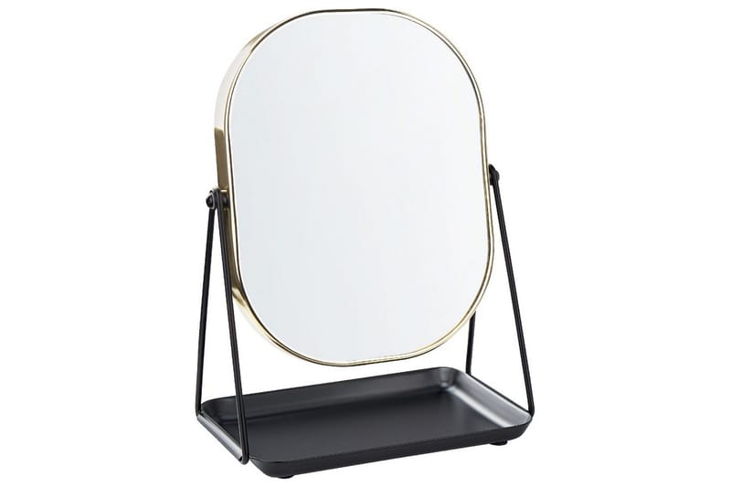 Sminkspegel Correze Guld/svart - Guld/svart - Inredning - Spegel - Sminkspegel