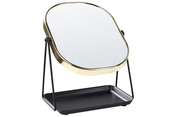 Sminkspegel Correze Guld/svart - Guld/svart - Inredning - Spegel - Sminkspegel