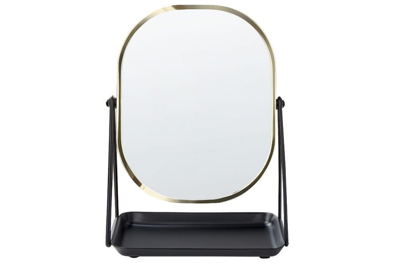 Sminkspegel Correze Guld/svart - Guld/svart - Inredning - Spegel - Sminkspegel