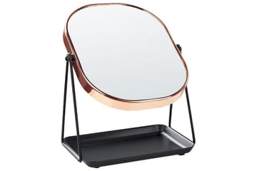 Sminkspegel Correze Rose guld/svart - Rose guld/svart - Inredning - Spegel - Sminkspegel