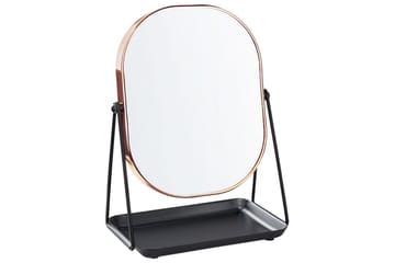 Sminkspegel Correze Rose guld/svart - Rose guld/svart - Inredning - Spegel - Sminkspegel