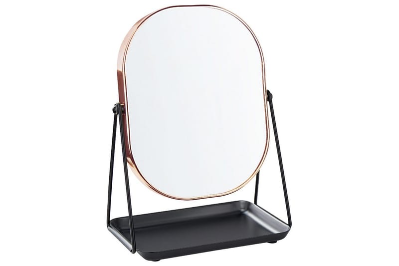 Sminkspegel Correze Rose guld/svart - Rose guld/svart - Inredning - Spegel - Sminkspegel