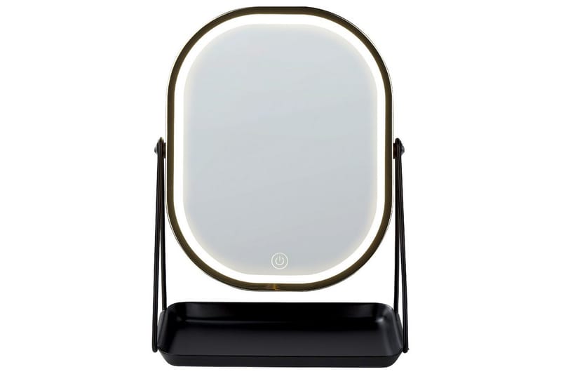 Sminkspegel Dordogne Guld/svart - Guld/svart - Inredning - Spegel - Sminkspegel