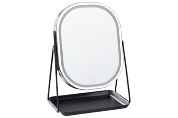 Sminkspegel Dordogne Silver/Svart - Silver/Svart - Inredning - Spegel - Sminkspegel