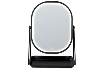 Sminkspegel Dordogne Silver/Svart - Silver/Svart - Inredning - Spegel - Sminkspegel