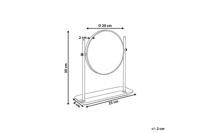 Sminkspegel Finistere - Inredning - Spegel - Sminkspegel