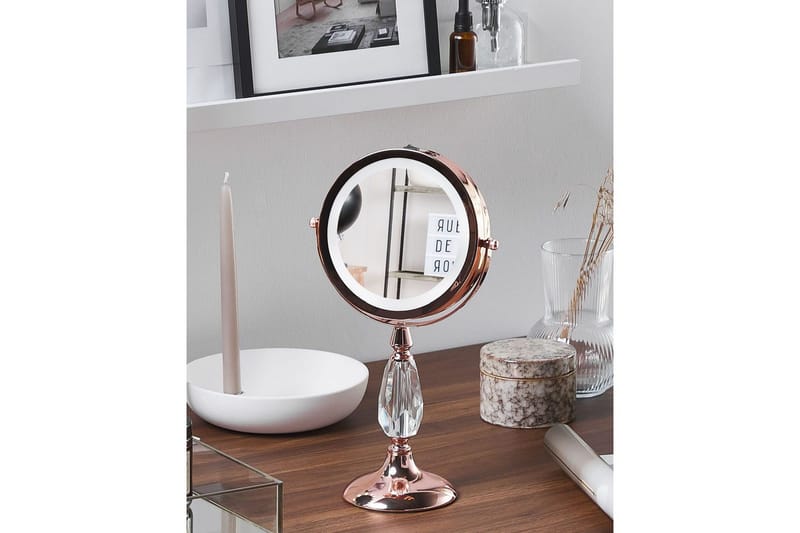 Sminkspegel Maury Rose guld - Rose guld - Inredning - Spegel - Sminkspegel