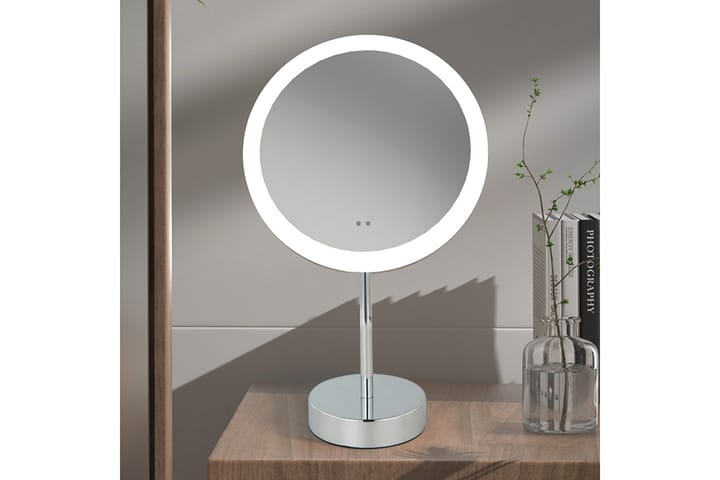 Penny Sminkspegel på fot med LED-belysning x39 cm Vit - Lyfco - Sminkspegel