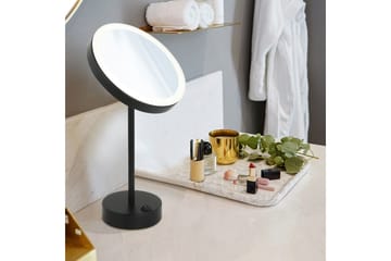 Poppy Sminkspegel med LED-belysning x cm Svart - Lyfco - Inredning - Spegel - Sminkspegel