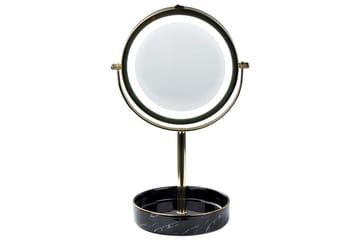 Sminkspegel Savoie Guld/Svart - Guld/Svart - Inredning - Spegel - Spegel med belysning