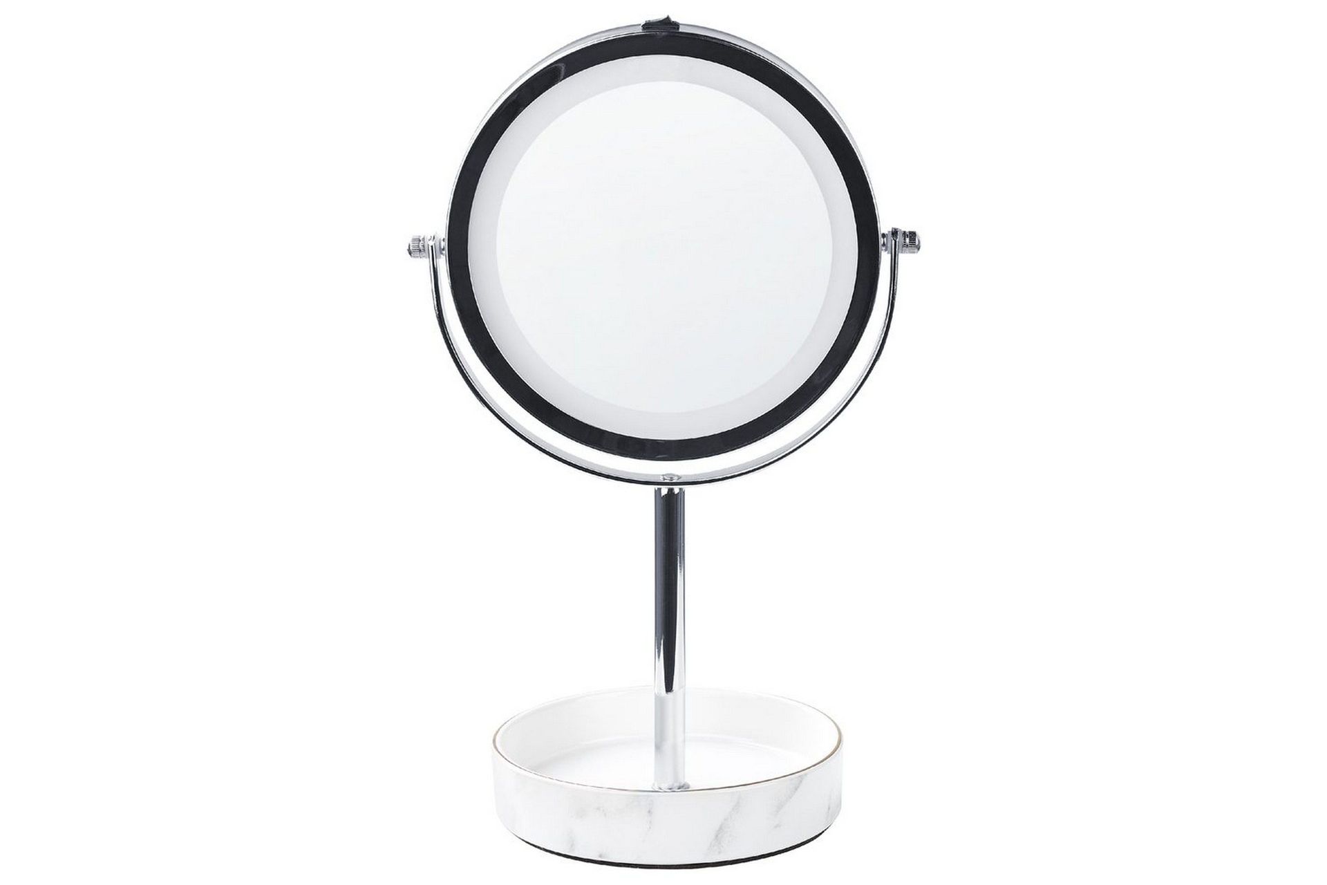 Sminkspegel Savoie Silver/Vit - Silver/Vit
