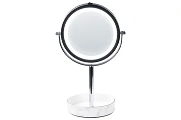 Sminkspegel Savoie Silver/Vit - Silver/Vit - Inredning - Spegel - Spegel med belysning