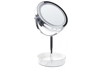 Sminkspegel Savoie Silver/Vit - Silver/Vit - Inredning - Spegel - Spegel med belysning