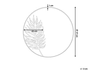 Spegel Nolberto Rund 57 cm - Guld - Inredning - Spegel - Sminkspegel