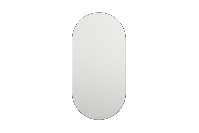 Spegel 60x30 cm glas - Vit - Hallspegel - Väggspegel