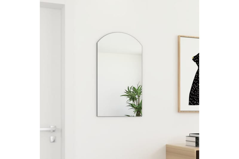 Spegel 70x40 cm glas - Vit - Hallspegel - Väggspegel