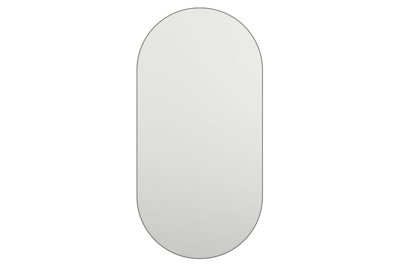 Spegel 80x40 cm glas - Vit - Hallspegel - Väggspegel
