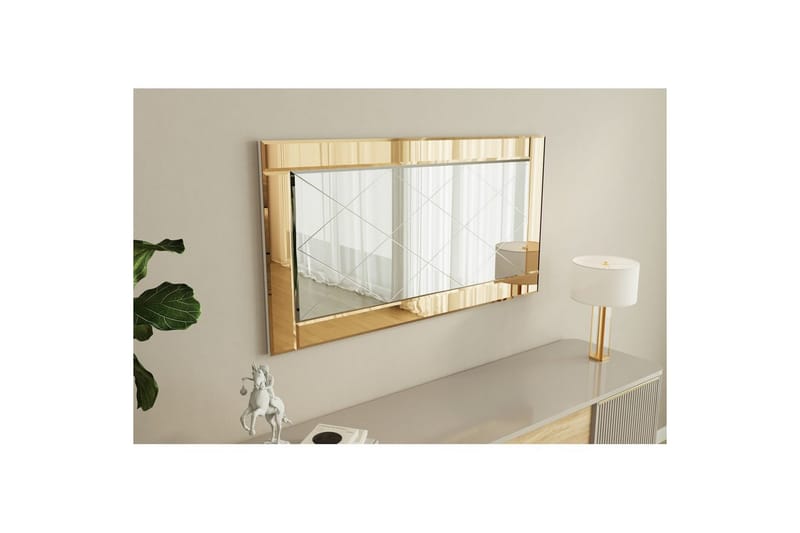 Spegel Elorwich Brons / Vit - Brons / Vit - Inredning - Spegel - Hallspegel