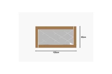 Spegel Elorwich Brons / Vit - Brons / Vit - Inredning - Spegel - Hallspegel