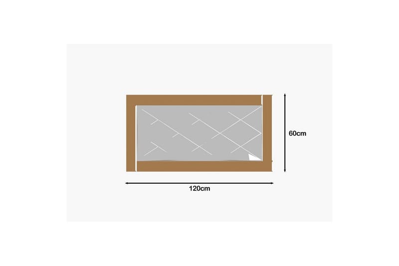 Spegel Elorwich Brons / Vit - Brons / Vit - Inredning - Spegel - Hallspegel