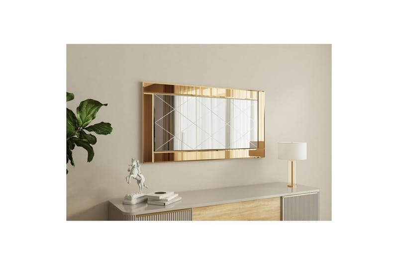 Spegel Elorwich Brons / Vit - Brons / Vit - Inredning - Spegel - Hallspegel