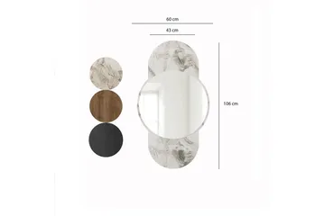 Spegel Ewelina Marmor - Vit - Inredning - Spegel - Hallspegel