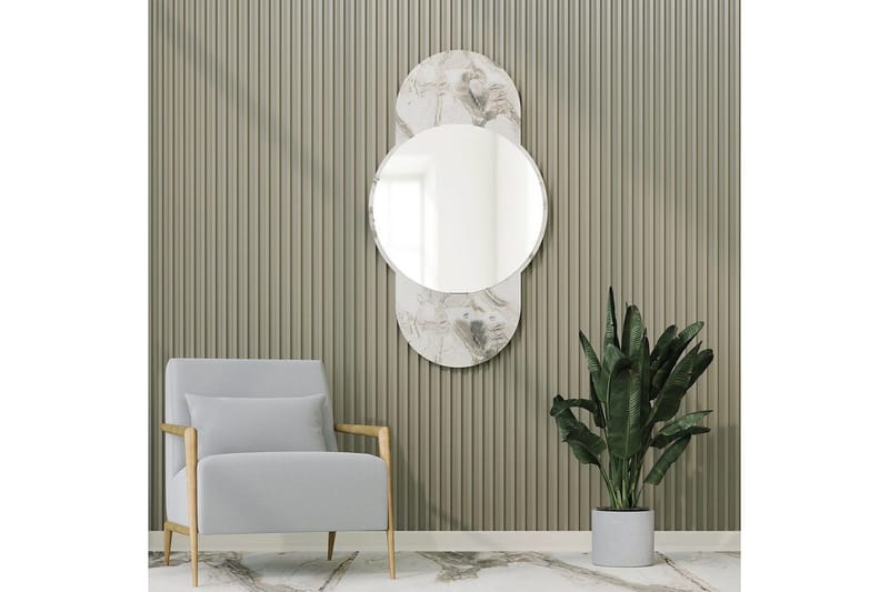 Spegel Ewelina Marmor - Vit - Inredning - Spegel - Hallspegel