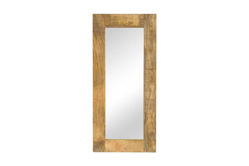 Spegel i massivt mangoträ 50x110 cm - Brun - Hallspegel - Väggspegel