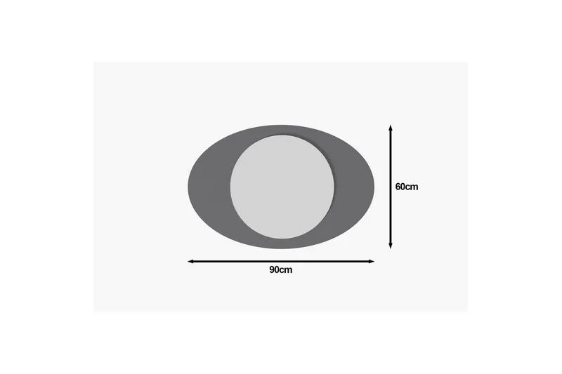 Spegel Masatoshi Antracit - Antracit - Inredning - Spegel - Hallspegel